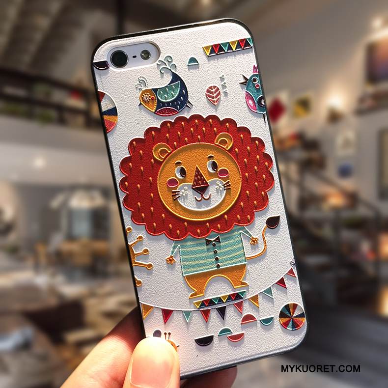 Kuori iPhone 5/5s Silikoni Ripustettavat Koristeet Yksinkertainen, Kotelo iPhone 5/5s Luova Pesty Suede Puhelimen Kuoret