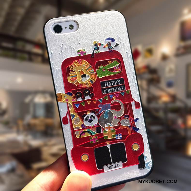 Kuori iPhone 5/5s Silikoni Ripustettavat Koristeet Yksinkertainen, Kotelo iPhone 5/5s Luova Pesty Suede Puhelimen Kuoret