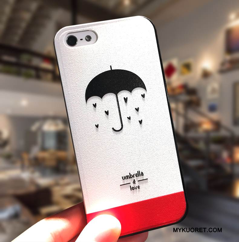 Kuori iPhone 5/5s Silikoni Ripustettavat Koristeet Yksinkertainen, Kotelo iPhone 5/5s Luova Pesty Suede Puhelimen Kuoret