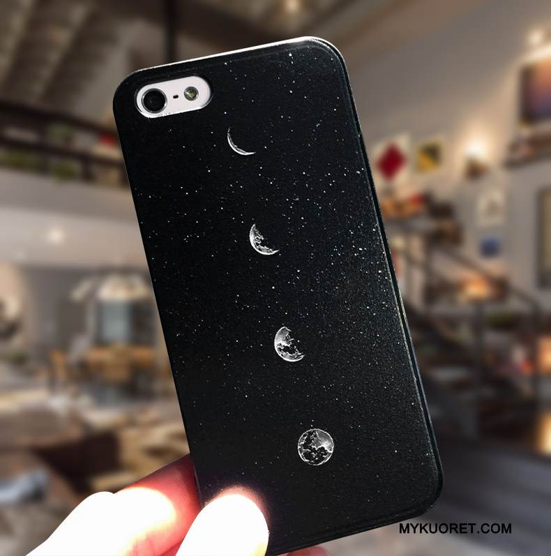 Kuori iPhone 5/5s Silikoni Ripustettavat Koristeet Yksinkertainen, Kotelo iPhone 5/5s Luova Pesty Suede Puhelimen Kuoret