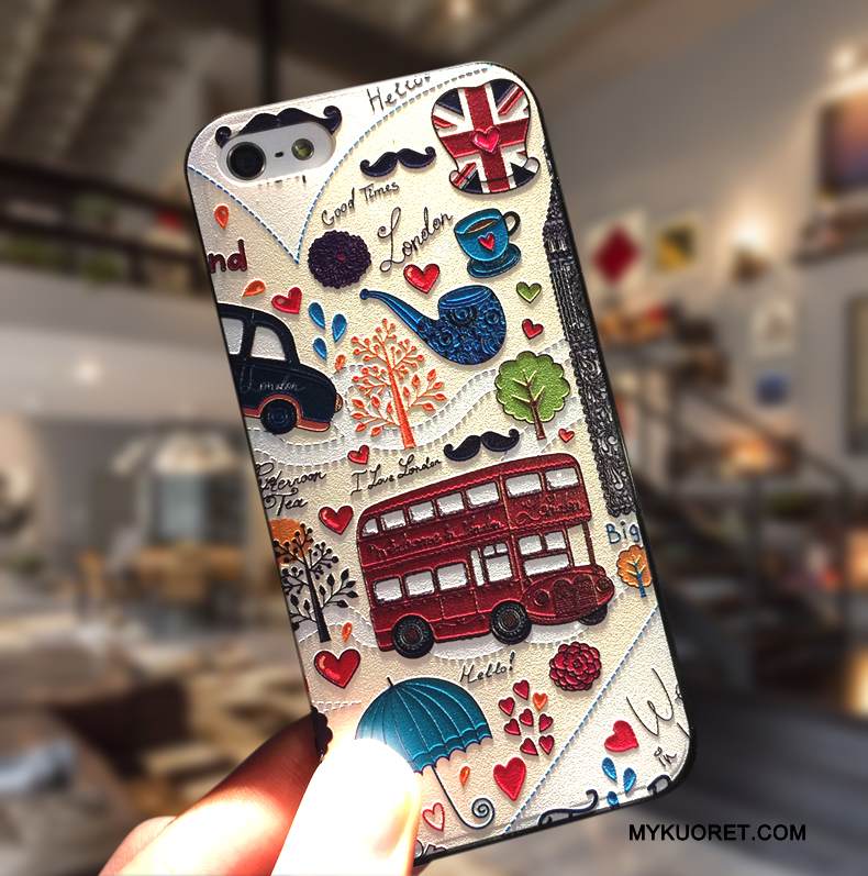 Kuori iPhone 5/5s Silikoni Ripustettavat Koristeet Yksinkertainen, Kotelo iPhone 5/5s Luova Pesty Suede Puhelimen Kuoret