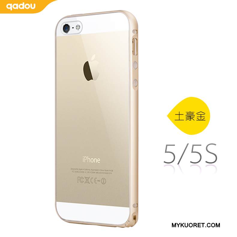 Kuori iPhone 5/5s Silikoni Sininen Läpinäkyvä, Kotelo iPhone 5/5s Pehmeä Neste Kehys Puhelimen Kuoret