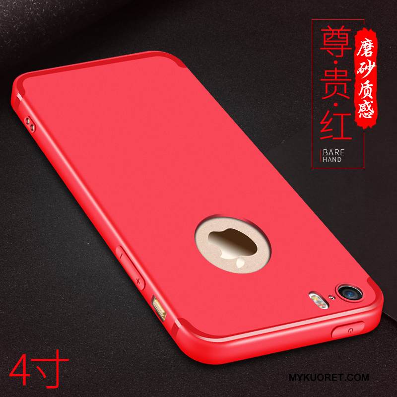 Kuori iPhone 5/5s Silikoni Yksinkertainen Musta, Kotelo iPhone 5/5s Pehmeä Neste Ultra Ohut