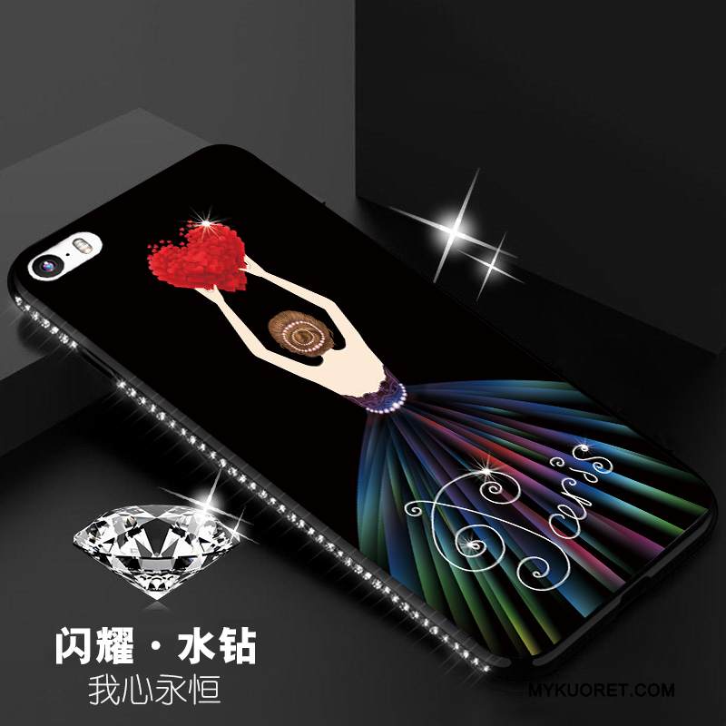 Kuori iPhone 5/5s Suojaus Jauhe Murtumaton, Kotelo iPhone 5/5s Laukut Persoonallisuus Puhelimen Kuoret