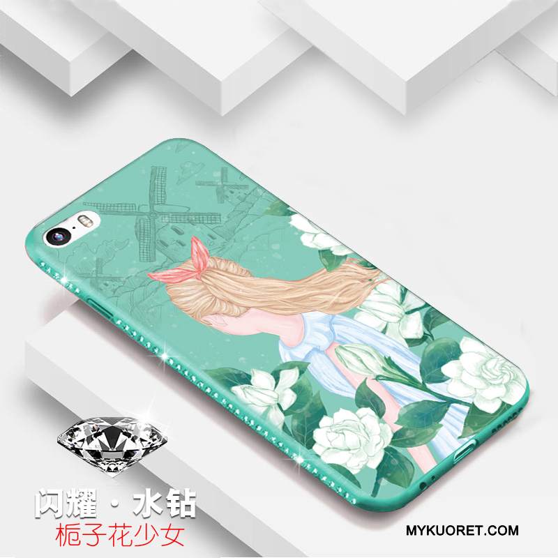 Kuori iPhone 5/5s Suojaus Jauhe Murtumaton, Kotelo iPhone 5/5s Laukut Persoonallisuus Puhelimen Kuoret