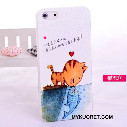 Kuori iPhone 5/5s Suojaus Kukkakuvio Puhelimen Kuoret, Kotelo iPhone 5/5s Monivärinen