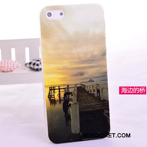 Kuori iPhone 5/5s Suojaus Kukkakuvio Puhelimen Kuoret, Kotelo iPhone 5/5s Monivärinen