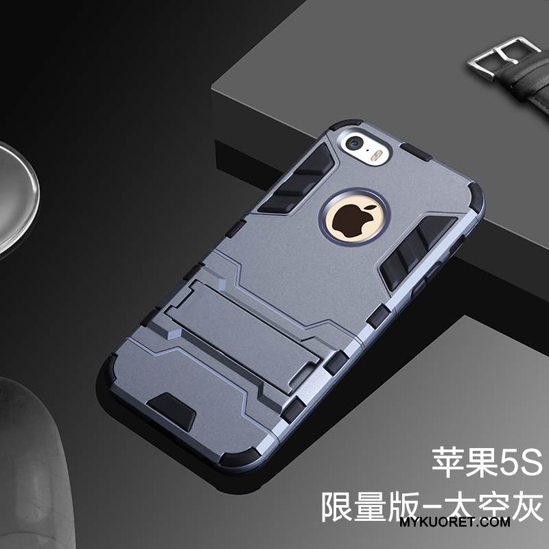 Kuori iPhone 5/5s Suojaus Murtumaton Puhelimen Kuoret, Kotelo iPhone 5/5s Laukut Pesty Suede Kova