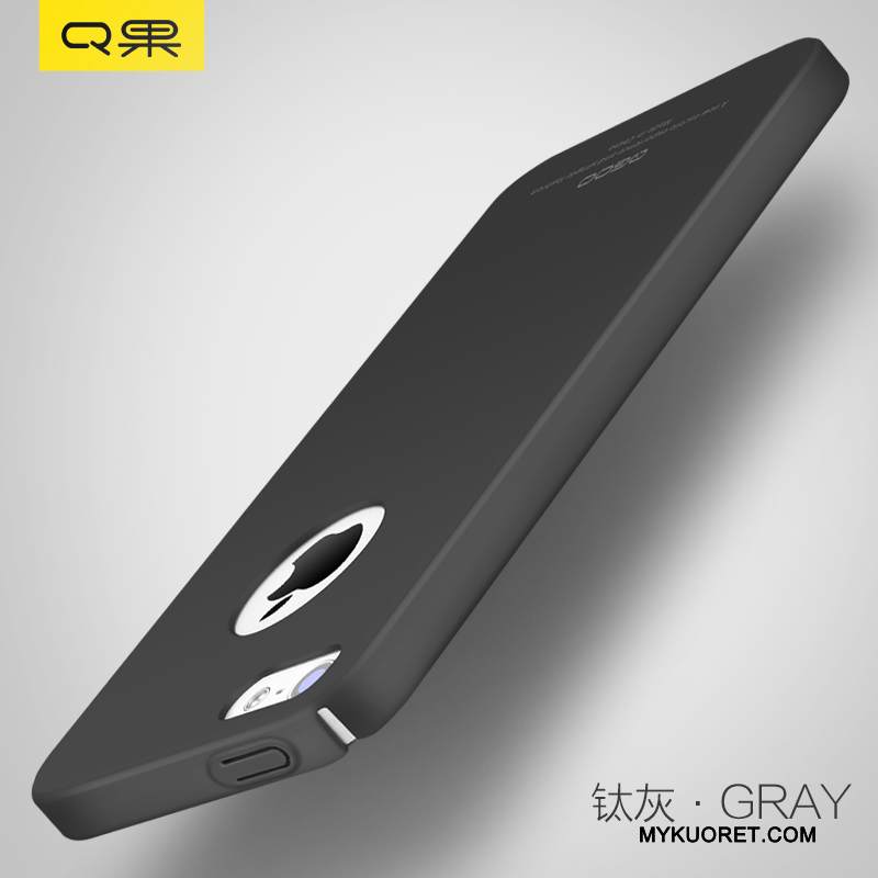 Kuori iPhone 5/5s Suojaus Musta Yksinkertainen, Kotelo iPhone 5/5s Trendi Pesty Suede