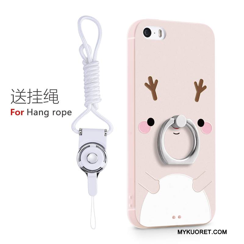 Kuori iPhone 5/5s Tuki Puhelimen Kuoret Ihana, Kotelo iPhone 5/5s Sarjakuva Sininen Rengas