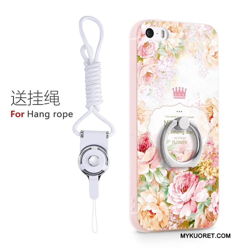 Kuori iPhone 5/5s Tuki Puhelimen Kuoret Ihana, Kotelo iPhone 5/5s Sarjakuva Sininen Rengas