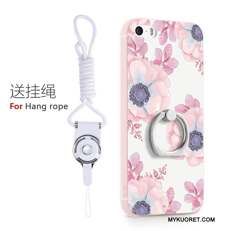 Kuori iPhone 5/5s Tuki Puhelimen Kuoret Ihana, Kotelo iPhone 5/5s Sarjakuva Sininen Rengas