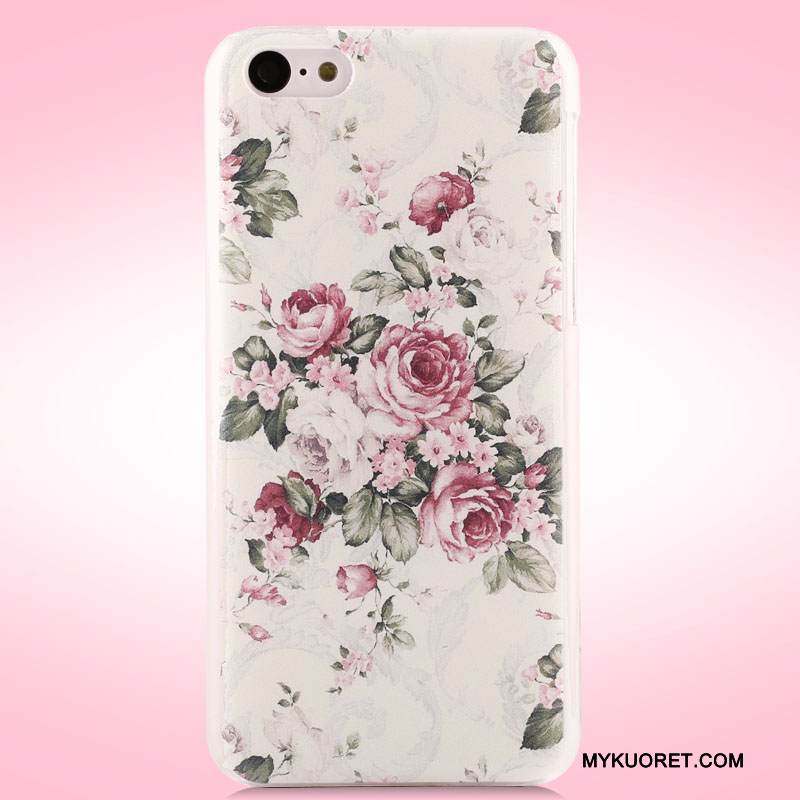 Kuori iPhone 5c Maalaus Sininen Kova, Kotelo iPhone 5c Suojaus Puhelimen Kuoret