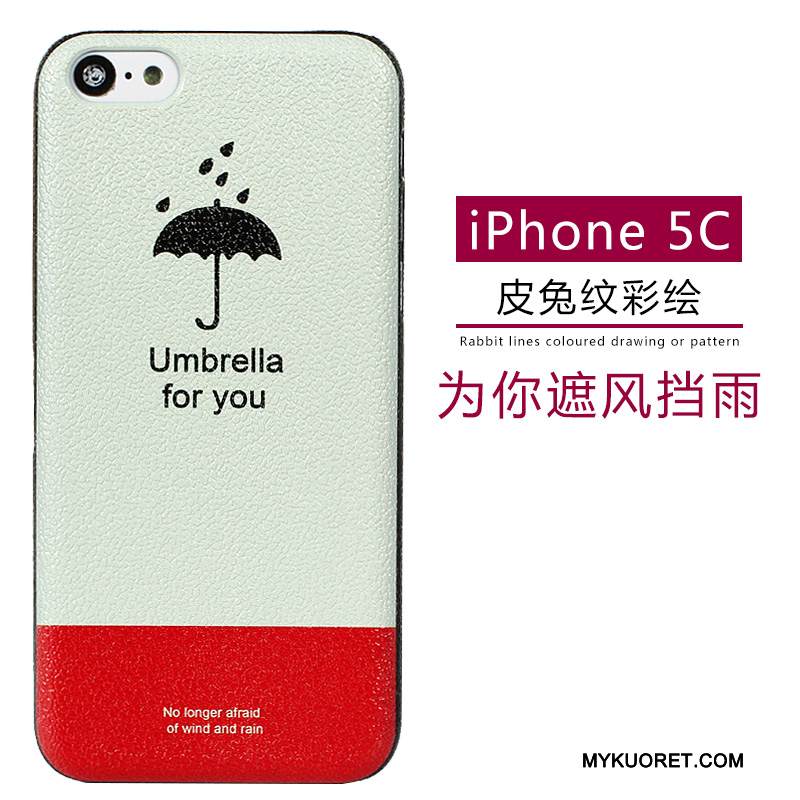 Kuori iPhone 5c Nahka Pesty Suede Puhelimen Kuoret, Kotelo iPhone 5c Sarjakuva Kukkakuvio Vihreä