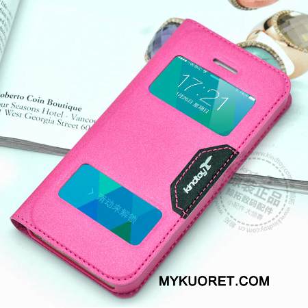 Kuori iPhone 5c Nahka Puhelimen Kuoret Oranssi, Kotelo iPhone 5c Suojaus