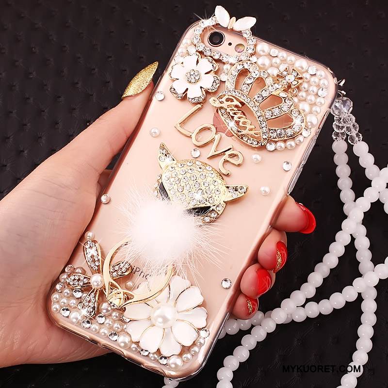 Kuori iPhone 5c Pehmeä Neste Kulta Silmukka, Kotelo iPhone 5c Suojaus Rengas Ripustettava Kaula