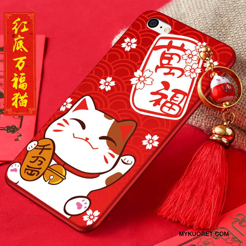 Kuori iPhone 5c Pehmeä Neste Puhelimen Kuoret Punainen, Kotelo iPhone 5c Suojaus Murtumaton