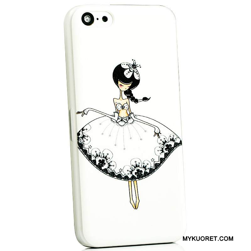 Kuori iPhone 5c Sarjakuva Ultra Pesty Suede, Kotelo iPhone 5c Monivärinen Ihana Puhelimen Kuoret