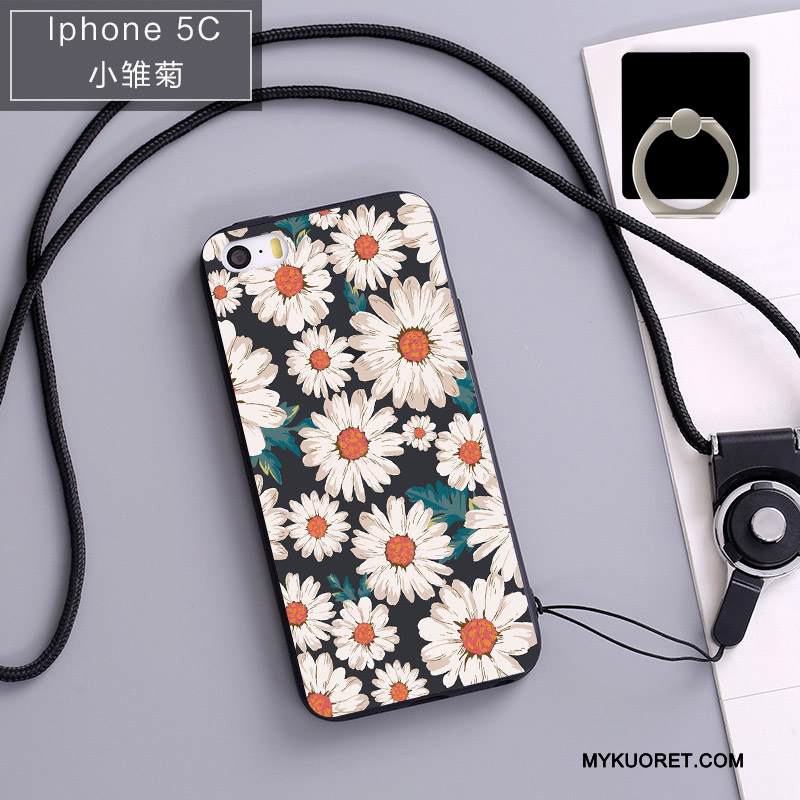 Kuori iPhone 5c Silikoni Murtumaton Ripustettavat Koristeet, Kotelo iPhone 5c Pehmeä Neste Sininen Puhelimen Kuoret