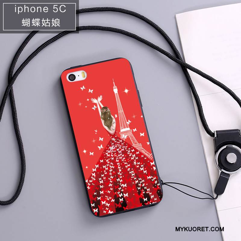 Kuori iPhone 5c Silikoni Murtumaton Ripustettavat Koristeet, Kotelo iPhone 5c Pehmeä Neste Sininen Puhelimen Kuoret