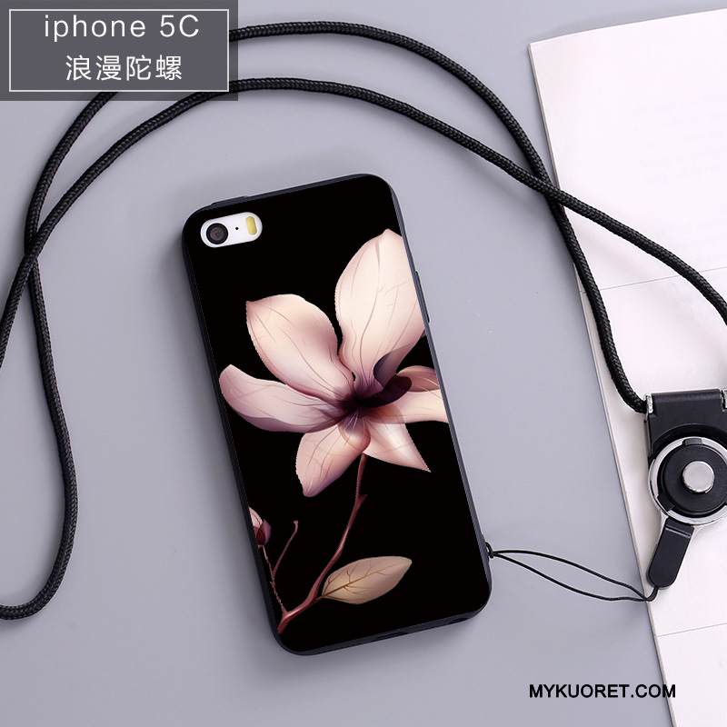 Kuori iPhone 5c Silikoni Murtumaton Ripustettavat Koristeet, Kotelo iPhone 5c Pehmeä Neste Sininen Puhelimen Kuoret