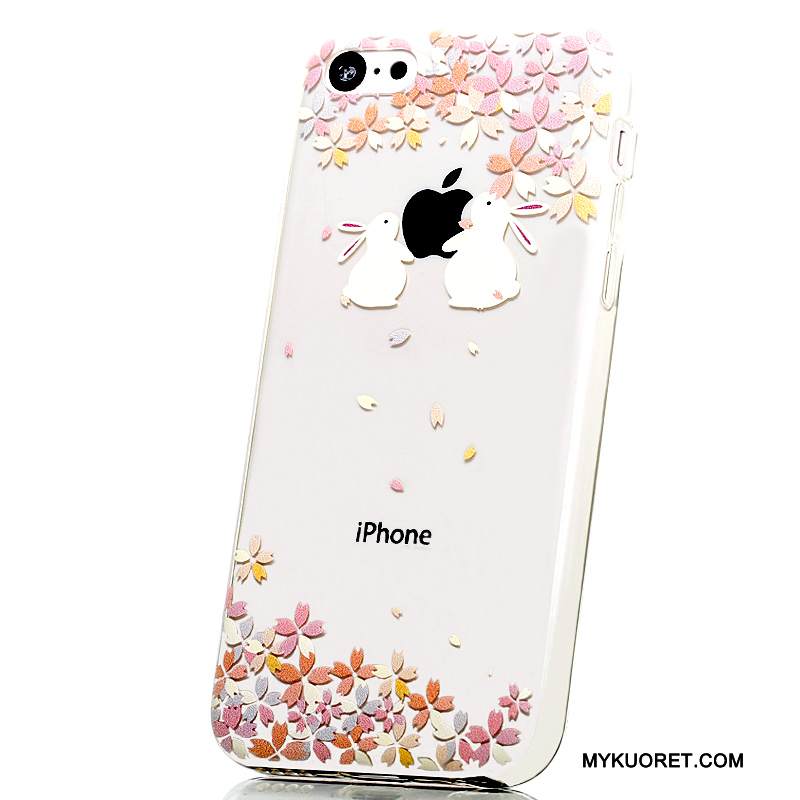 Kuori iPhone 5c Silikoni Puhelimen Kuoret Murtumaton, Kotelo iPhone 5c Sarjakuva Vaaleansininen