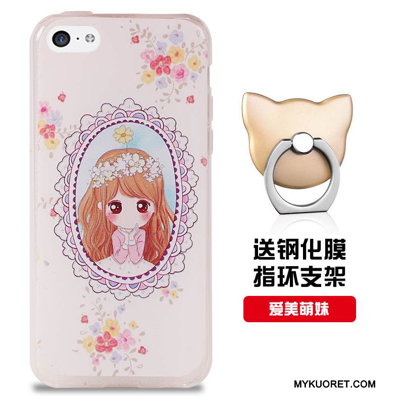 Kuori iPhone 5c Silikoni Puhelimen Kuoret Valkoinen, Kotelo iPhone 5c Pehmeä Neste Murtumaton Malli