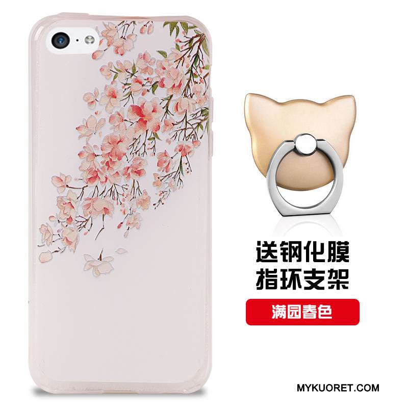 Kuori iPhone 5c Silikoni Puhelimen Kuoret Valkoinen, Kotelo iPhone 5c Pehmeä Neste Murtumaton Malli