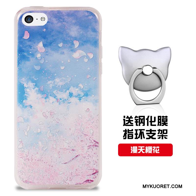 Kuori iPhone 5c Silikoni Puhelimen Kuoret Valkoinen, Kotelo iPhone 5c Pehmeä Neste Murtumaton Malli