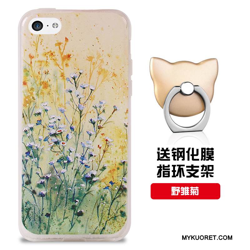 Kuori iPhone 5c Silikoni Puhelimen Kuoret Valkoinen, Kotelo iPhone 5c Pehmeä Neste Murtumaton Malli