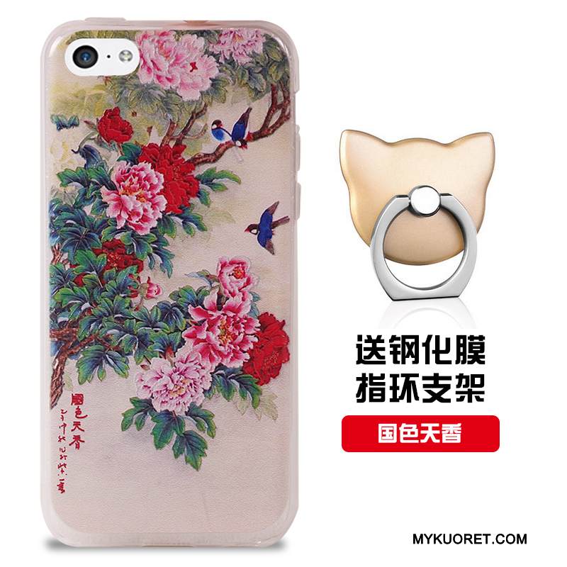 Kuori iPhone 5c Silikoni Puhelimen Kuoret Valkoinen, Kotelo iPhone 5c Pehmeä Neste Murtumaton Malli