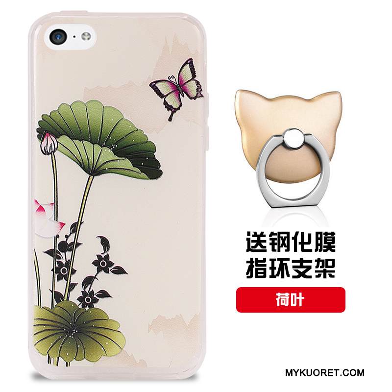 Kuori iPhone 5c Silikoni Puhelimen Kuoret Valkoinen, Kotelo iPhone 5c Pehmeä Neste Murtumaton Malli