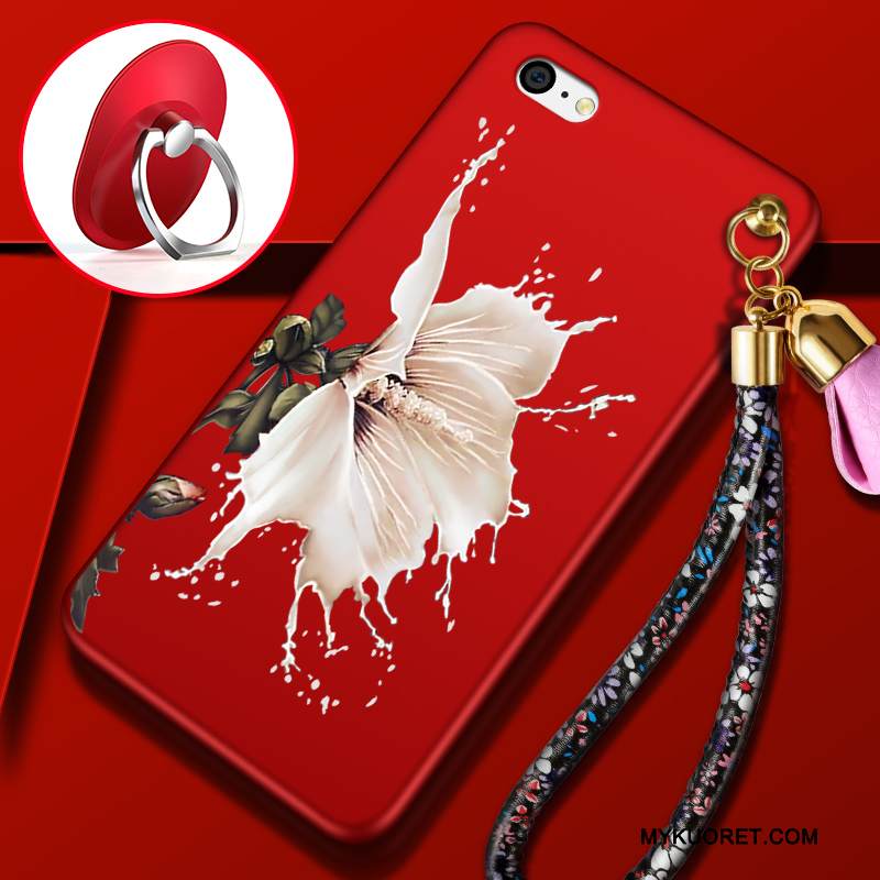 Kuori iPhone 5c Suojaus Murtumaton Puhelimen Kuoret, Kotelo iPhone 5c Pehmeä Neste Pesty Suede Punainen