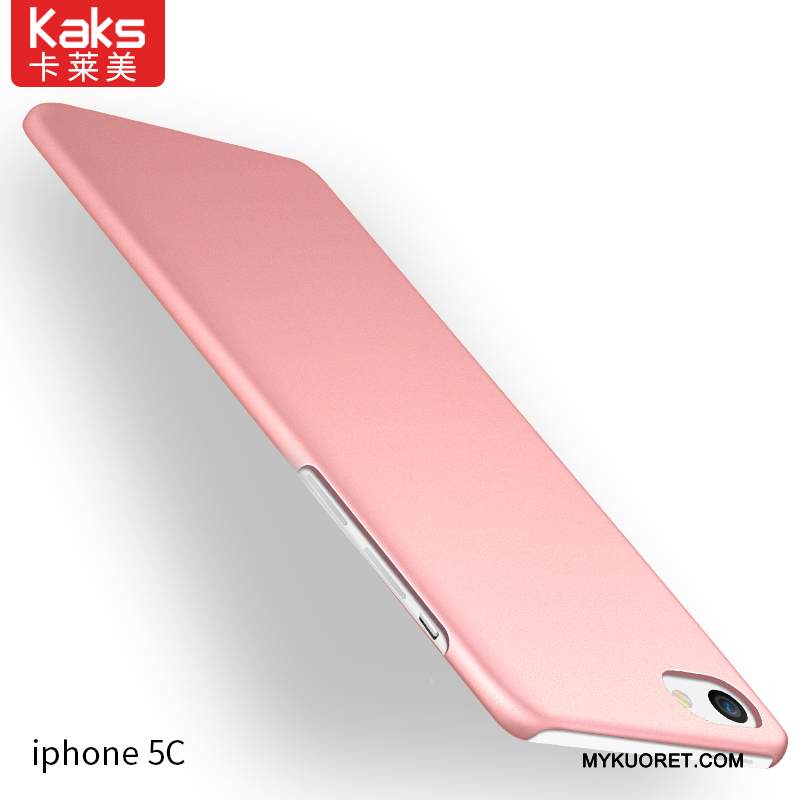 Kuori iPhone 5c Suojaus Punainen Pesty Suede, Kotelo iPhone 5c Laukut Yksinkertainen Kova