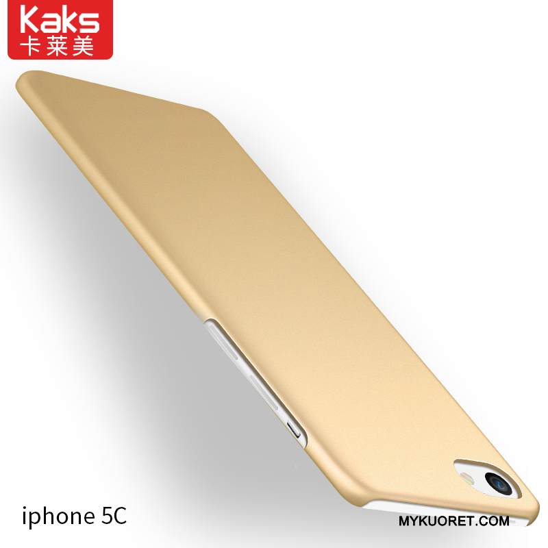 Kuori iPhone 5c Suojaus Punainen Pesty Suede, Kotelo iPhone 5c Laukut Yksinkertainen Kova