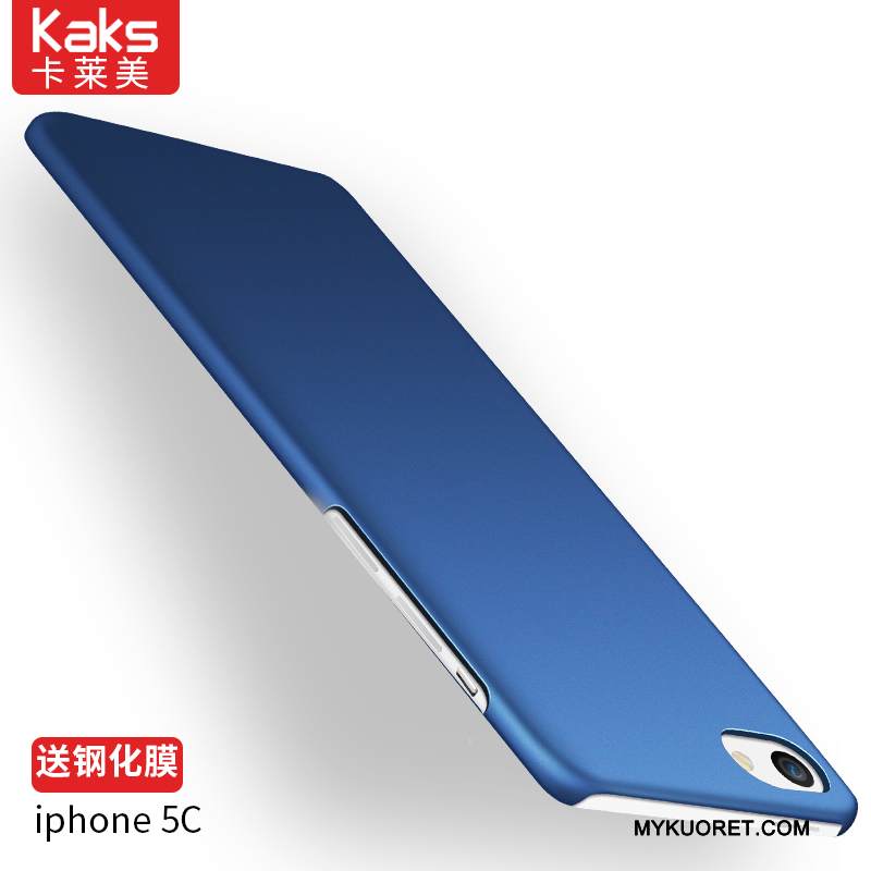 Kuori iPhone 5c Suojaus Punainen Pesty Suede, Kotelo iPhone 5c Laukut Yksinkertainen Kova