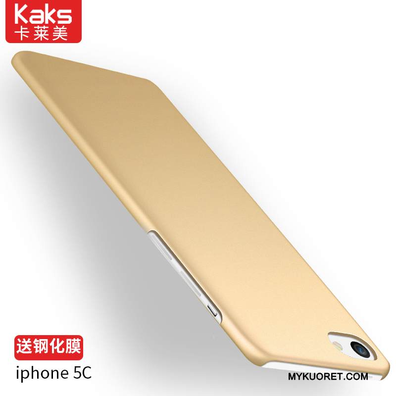 Kuori iPhone 5c Suojaus Punainen Pesty Suede, Kotelo iPhone 5c Laukut Yksinkertainen Kova