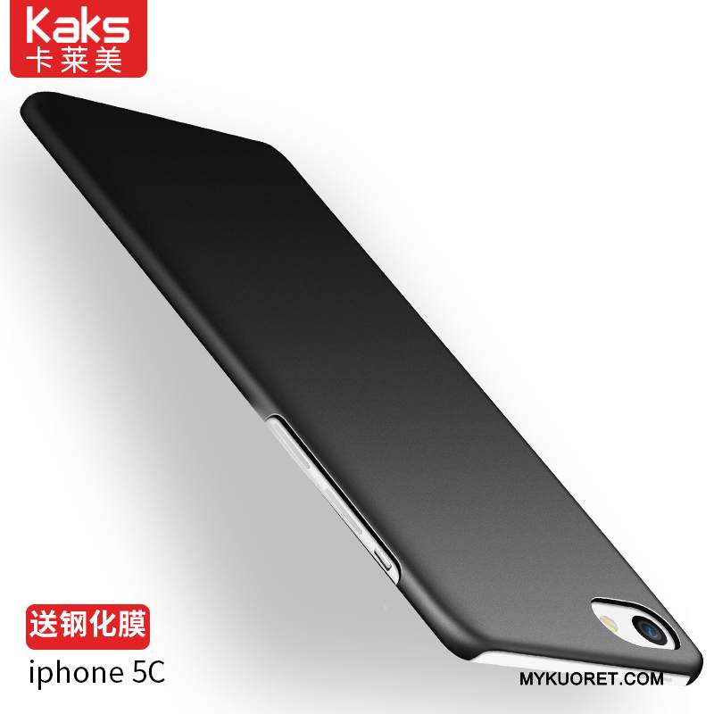 Kuori iPhone 5c Suojaus Punainen Pesty Suede, Kotelo iPhone 5c Laukut Yksinkertainen Kova