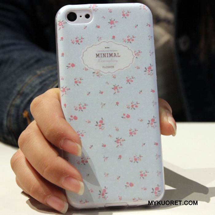 Kuori iPhone 5c Suojaus Sininen Trendi, Kotelo iPhone 5c Monivärinen Murtumaton Puhelimen Kuoret