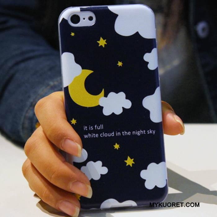 Kuori iPhone 5c Suojaus Sininen Trendi, Kotelo iPhone 5c Monivärinen Murtumaton Puhelimen Kuoret