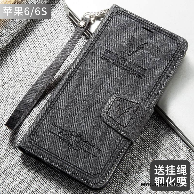 Kuori iPhone 6/6s Kuoret Musta Murtumaton, Kotelo iPhone 6/6s Laukut Puhelimen Kuoret