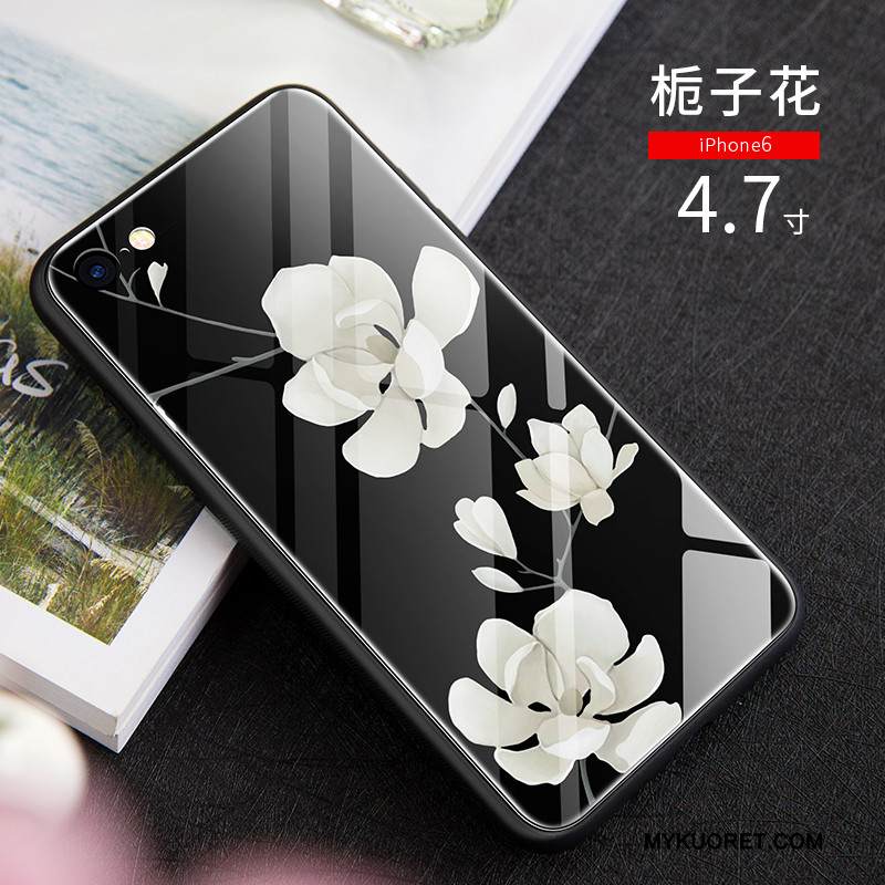 Kuori iPhone 6/6s Laukut Ihana Uusi, Kotelo iPhone 6/6s Sarjakuva Lasi Musta