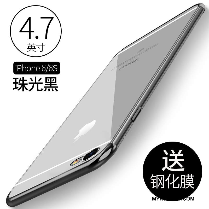 Kuori iPhone 6/6s Laukut Kulta Puhelimen Kuoret, Kotelo iPhone 6/6s Silikoni Pu Läpinäkyvä