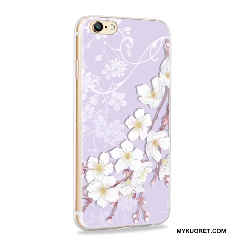 Kuori iPhone 6/6s Laukut Murtumaton Puhelimen Kuoret, Kotelo iPhone 6/6s Pehmeä Neste Ohut Violetti