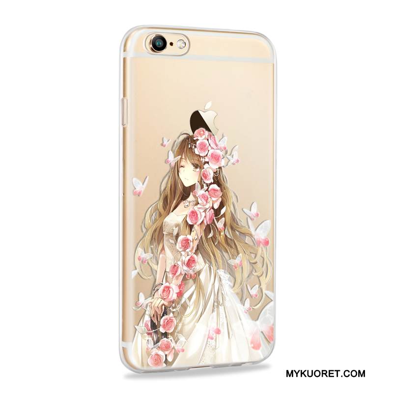 Kuori iPhone 6/6s Laukut Murtumaton Puhelimen Kuoret, Kotelo iPhone 6/6s Pehmeä Neste Ohut Violetti