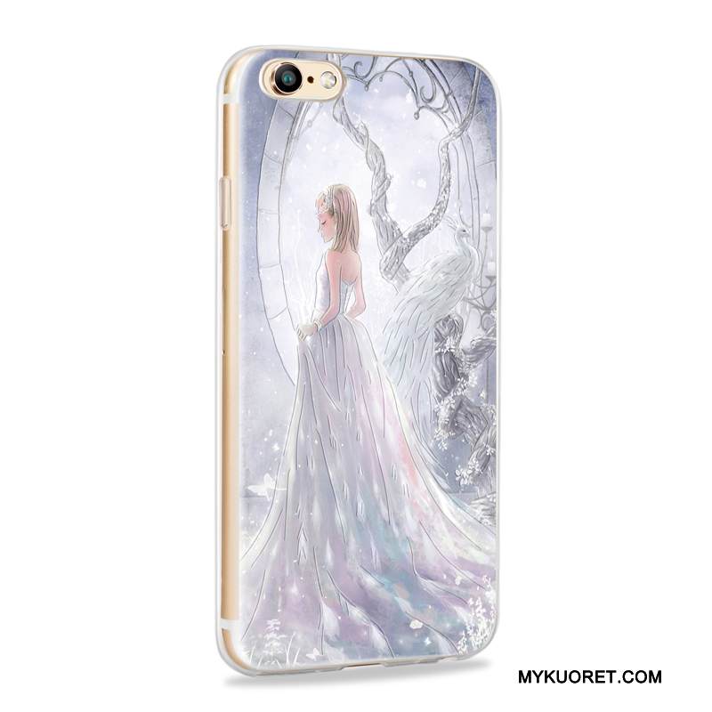 Kuori iPhone 6/6s Laukut Murtumaton Puhelimen Kuoret, Kotelo iPhone 6/6s Pehmeä Neste Ohut Violetti