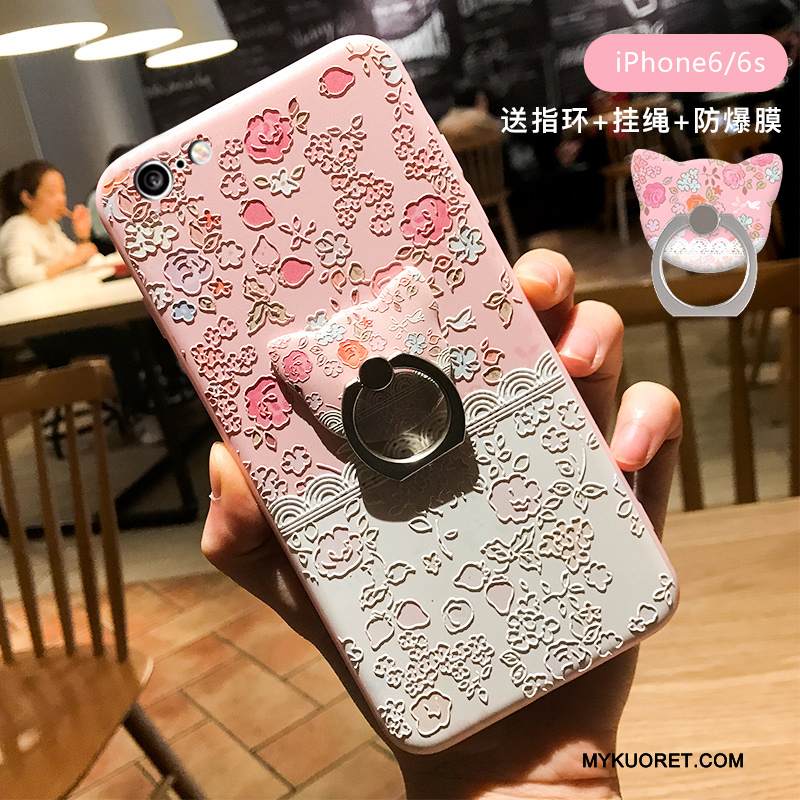 Kuori iPhone 6/6s Laukut Murtumaton Puhelimen Kuoret, Kotelo iPhone 6/6s Sarjakuva Ripustettavat Koristeet Kissa