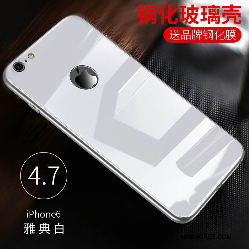 Kuori iPhone 6/6s Laukut Trendi Uusi, Kotelo iPhone 6/6s Silikoni Valkoinen Lasi