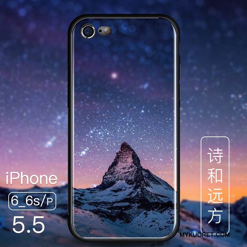 Kuori iPhone 6/6s Laukut Violetti Murtumaton, Kotelo iPhone 6/6s Suojaus Lasi Ohut