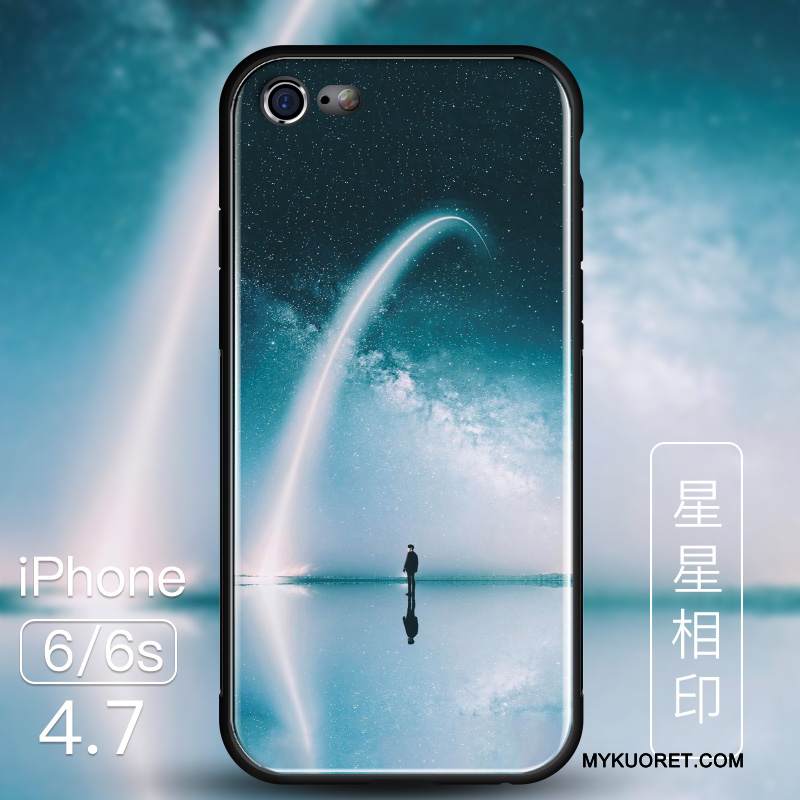 Kuori iPhone 6/6s Laukut Violetti Murtumaton, Kotelo iPhone 6/6s Suojaus Lasi Ohut